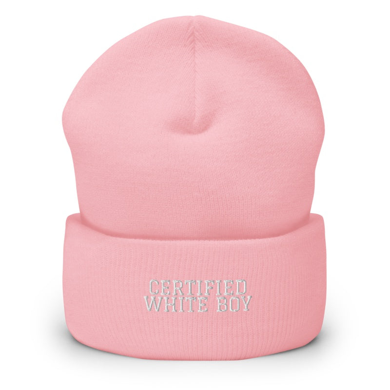 CERTIFIED WHITE BOY Baby Pink front mockup