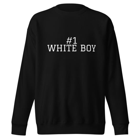 #1 WHITE BOY Black front mockup