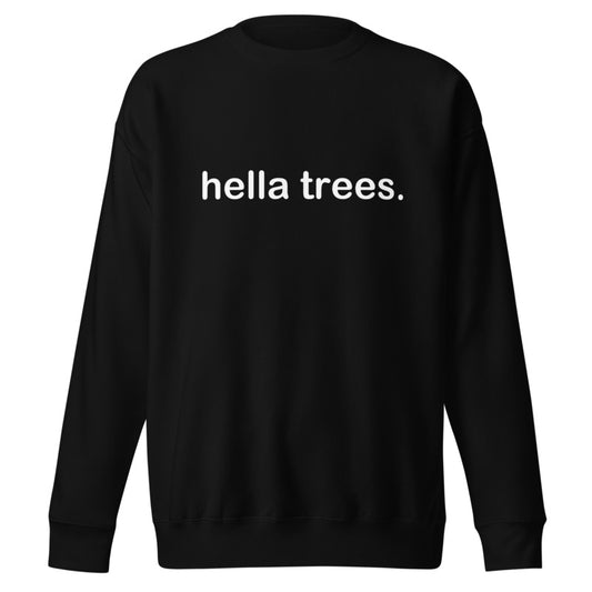 HELLA TREES Black front mockup