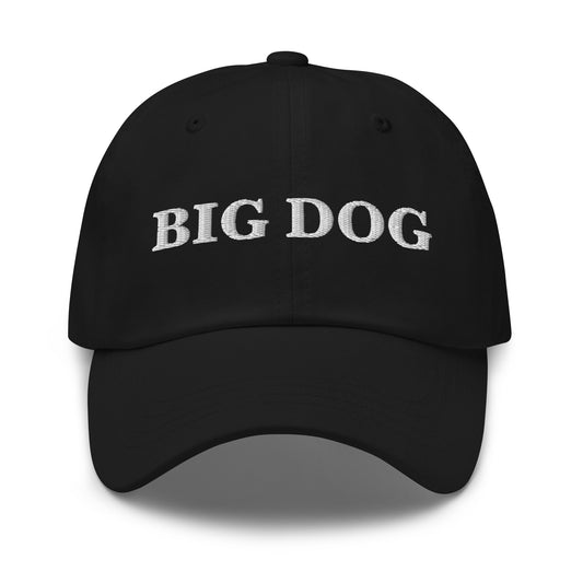 BIG DOG Black front cap mockup