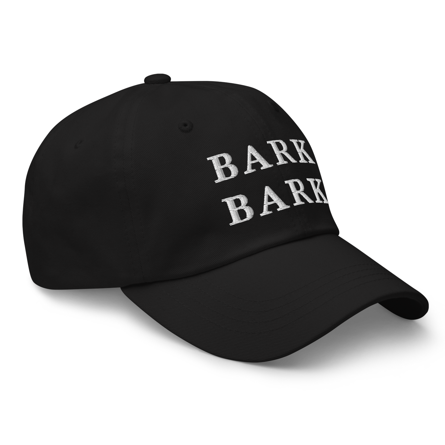 WHITE BOY SUMMER - Big Dog - "Bark Bark" - White Embroidered Baseball Cap - Hat
