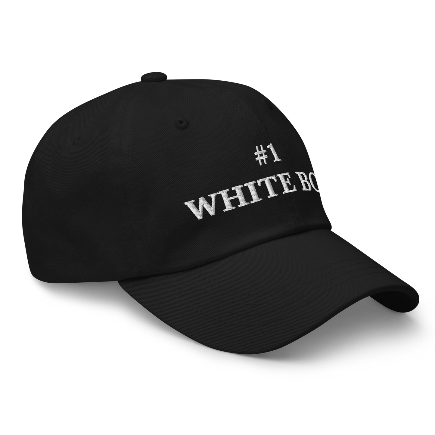 WHITE BOY SUMMER - White Boy Of The Year - "#1 White Boy" - White Embroidered Baseball Cap - Hat