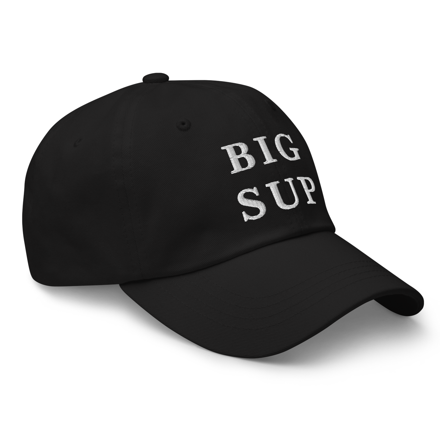 WHITE BOY SUMMER - Sup? - "Big Sup" - White Embroidered Baseball Cap - Hat