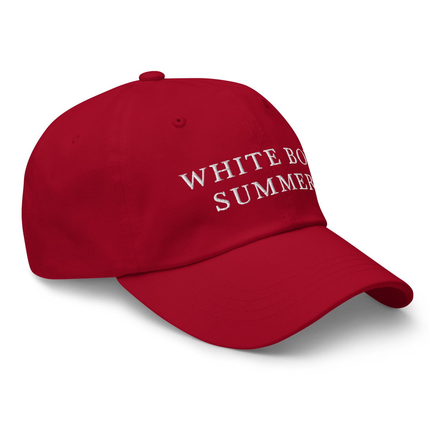 WHITE BOY SUMMER - Originals - "White Boy Summer" - White Embroidered Baseball Cap - Hat