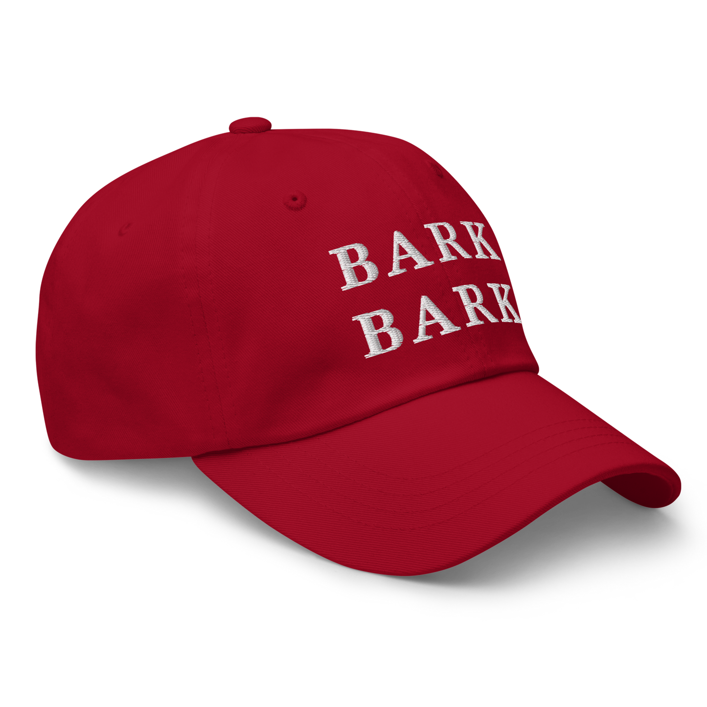 WHITE BOY SUMMER - Big Dog - "Bark Bark" - White Embroidered Baseball Cap - Hat