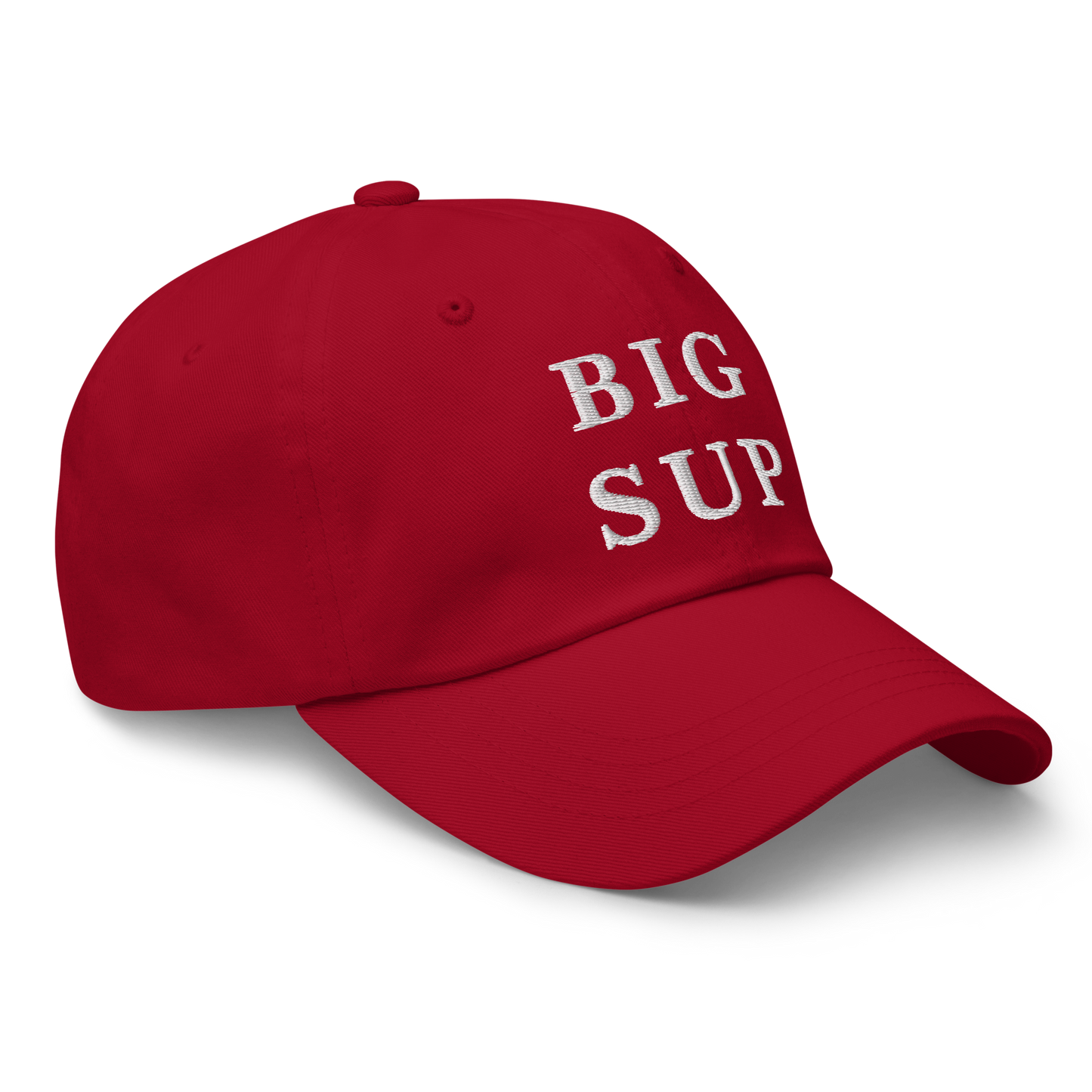 WHITE BOY SUMMER - Sup? - "Big Sup" - White Embroidered Baseball Cap - Hat