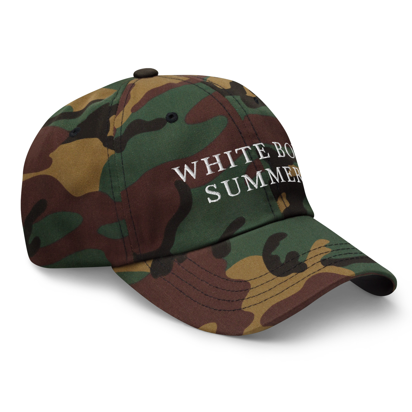 WHITE BOY SUMMER - Originals - "White Boy Summer" - White Embroidered Baseball Cap - Hat