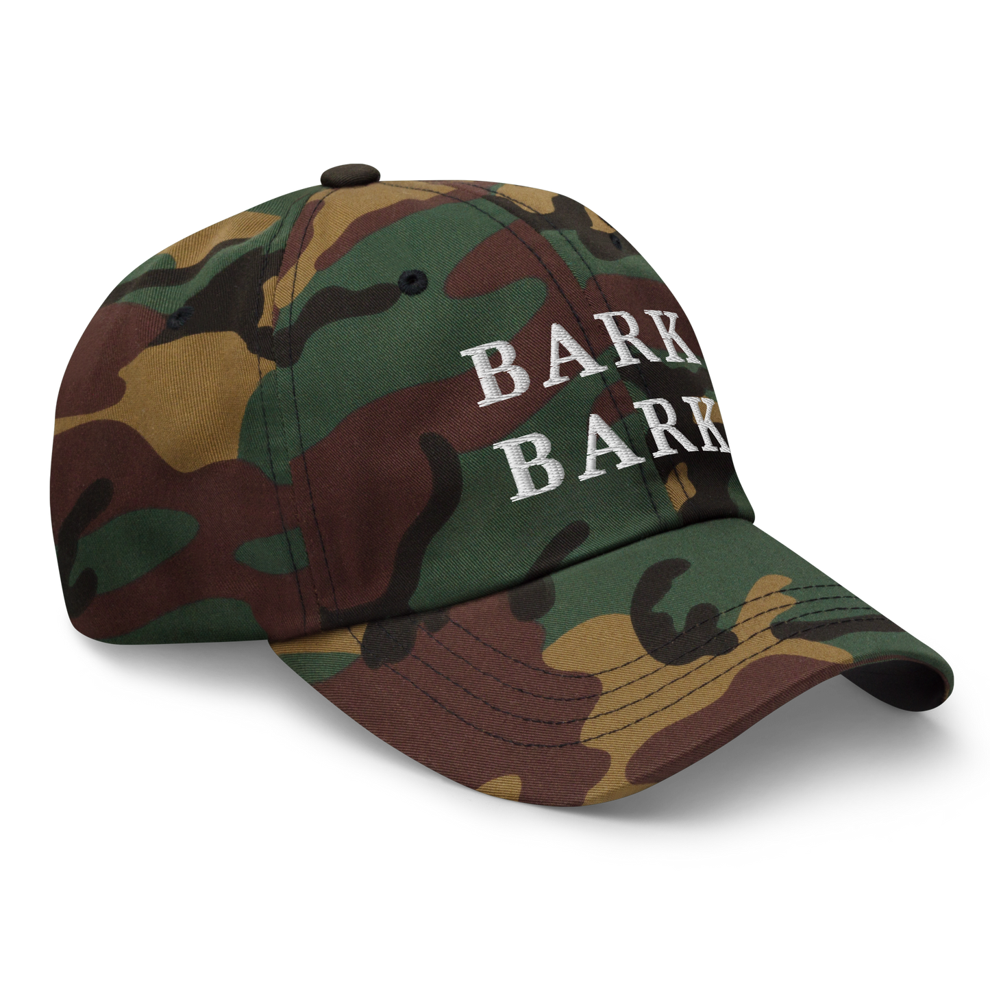 WHITE BOY SUMMER - Big Dog - "Bark Bark" - White Embroidered Baseball Cap - Hat