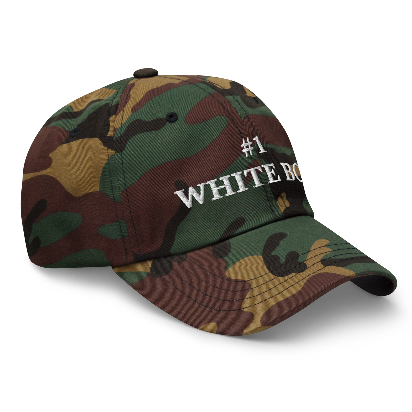 WHITE BOY SUMMER - White Boy Of The Year - "#1 White Boy" - White Embroidered Baseball Cap - Hat