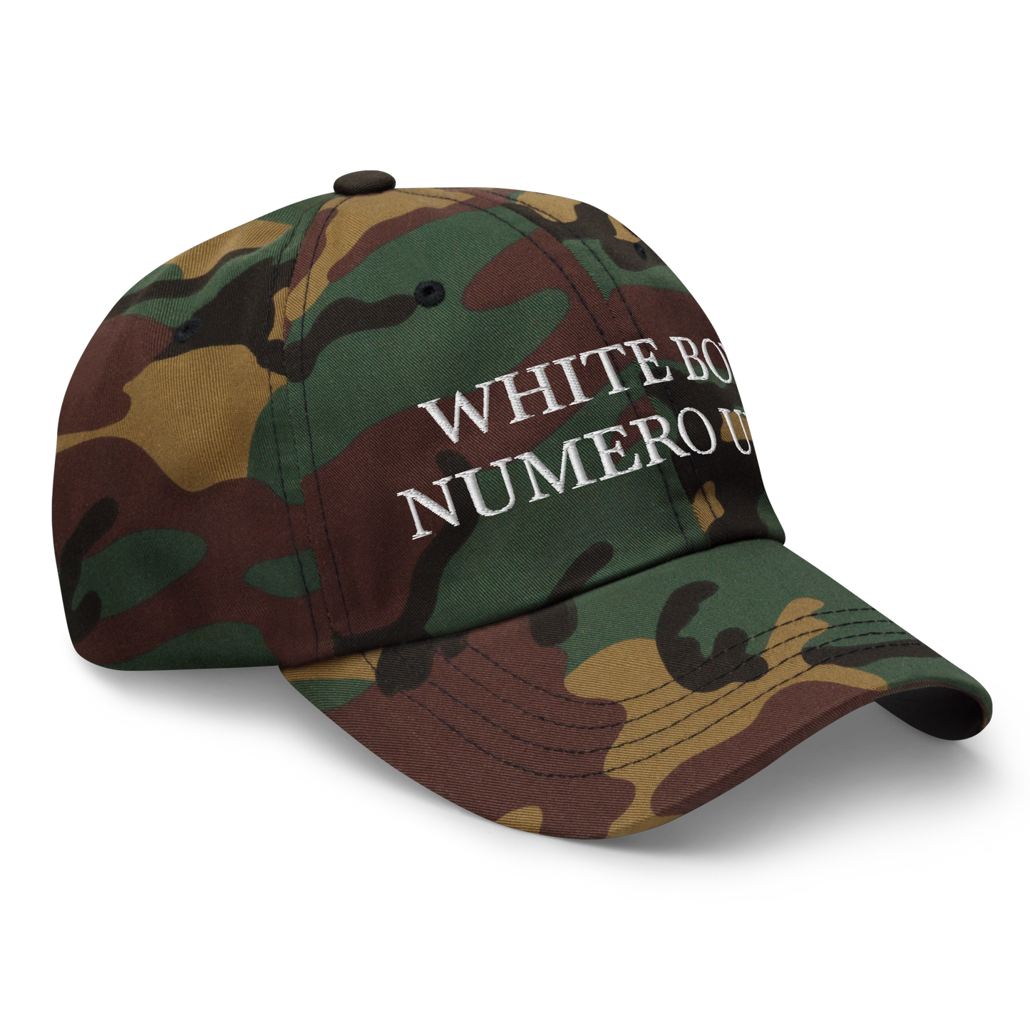 WHITE BOY SUMMER - White Boy Of The Year - "White Boy Numero Uno" - White Embroidered Baseball Cap - Hat