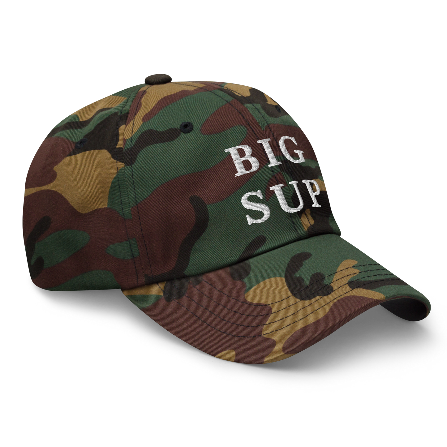 WHITE BOY SUMMER - Sup? - "Big Sup" - White Embroidered Baseball Cap - Hat