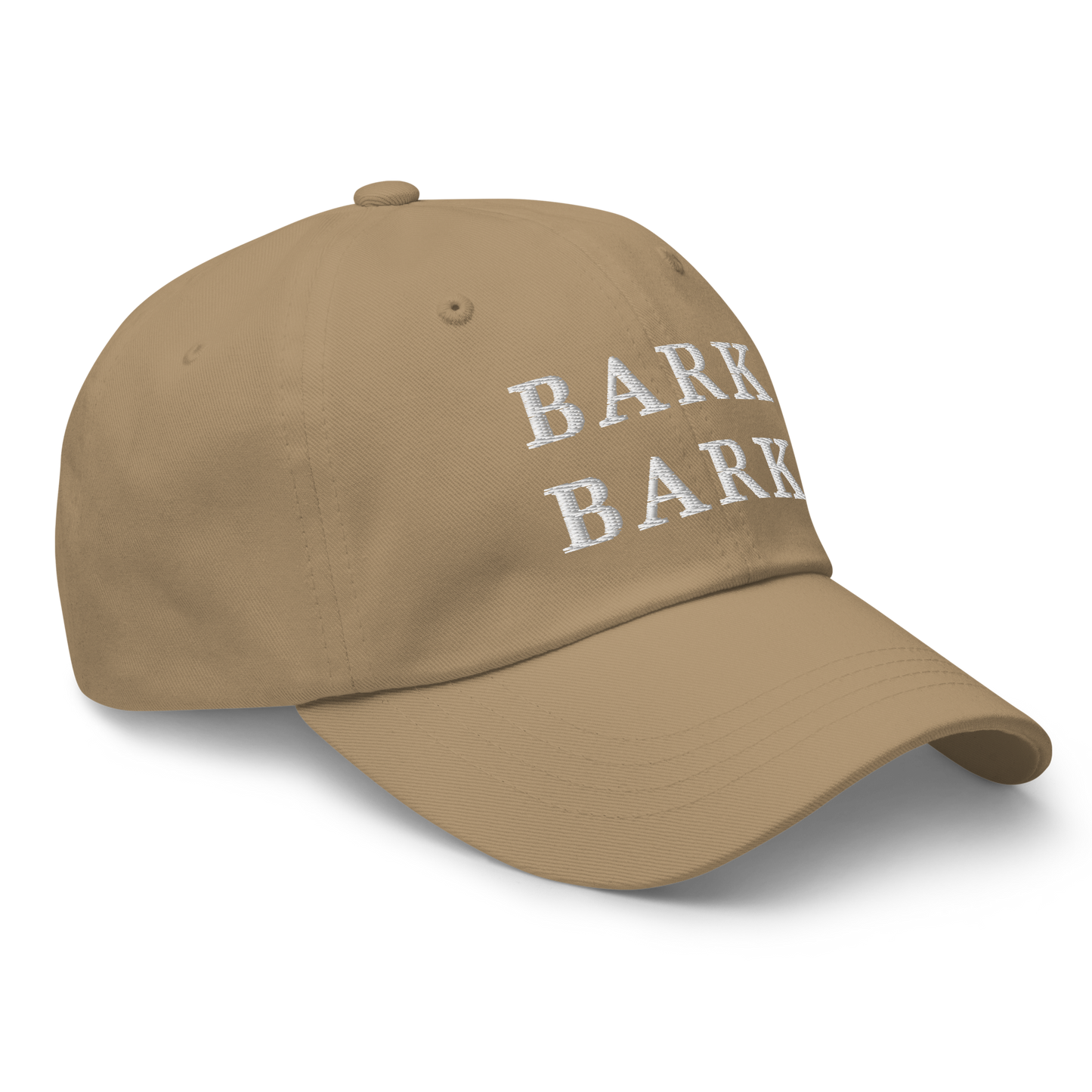 WHITE BOY SUMMER - Big Dog - "Bark Bark" - White Embroidered Baseball Cap - Hat