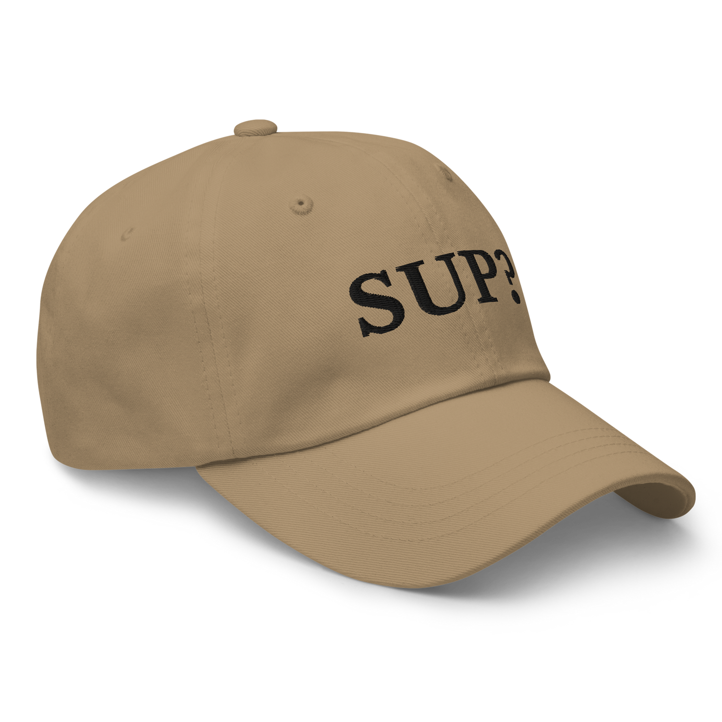 WHITE BOY SUMMER - Sup? - "Sup?" - Black Embroidered Baseball Cap - Hat