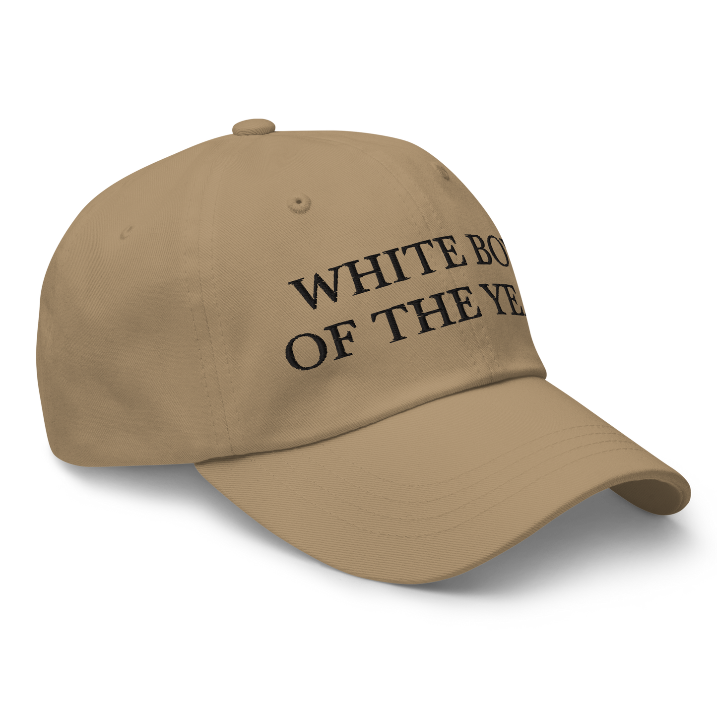 WHITE BOY SUMMER - White Boy Of The Year - "White Boy Of The Year" - Black Embroidered Baseball Cap - Hat