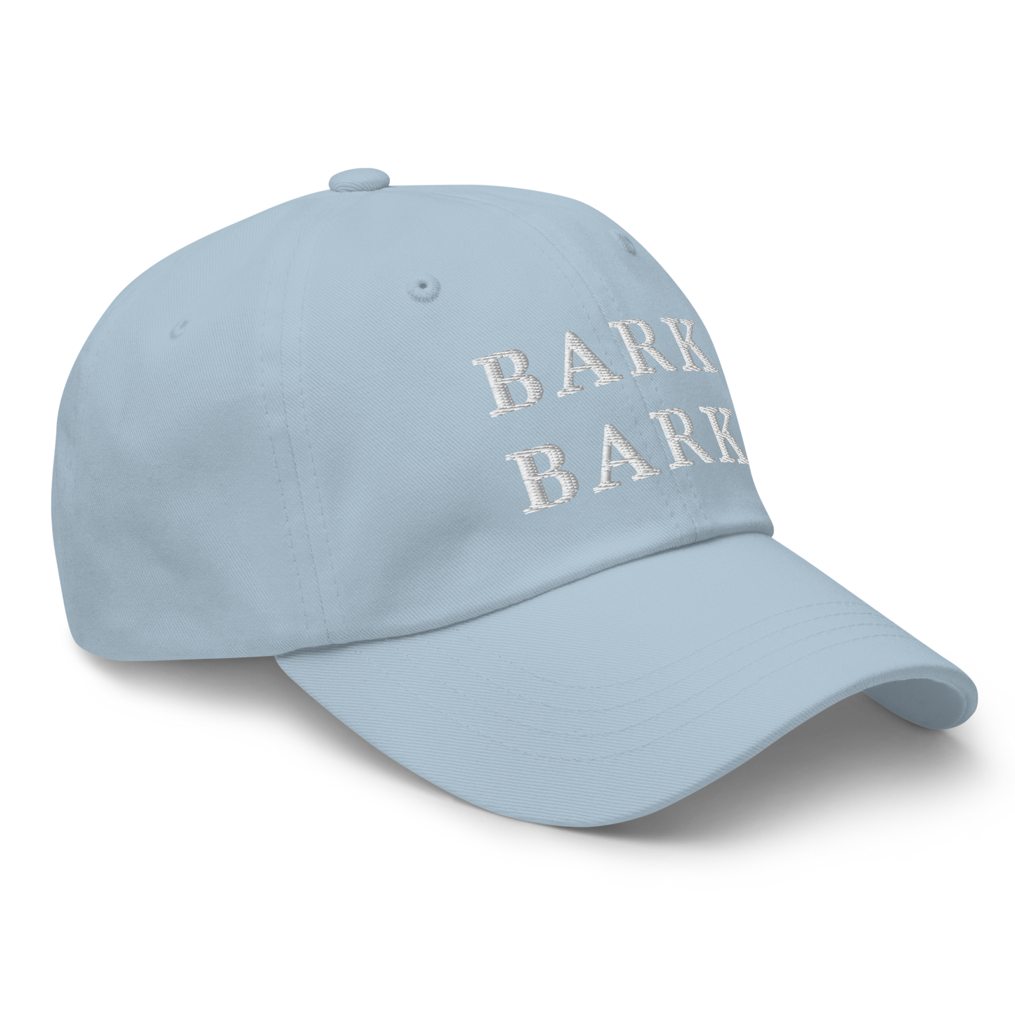 WHITE BOY SUMMER - Big Dog - "Bark Bark" - White Embroidered Baseball Cap - Hat