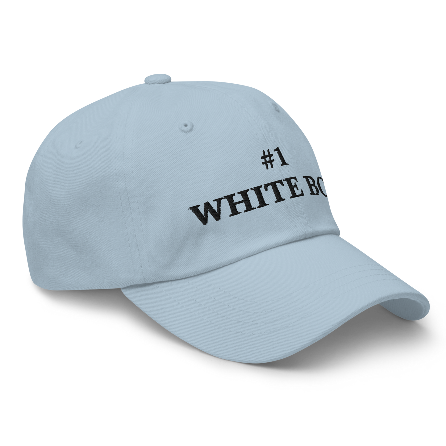 WHITE BOY SUMMER - White Boy Of The Year - "#1 White Boy" - Black Embroidered Baseball Cap - Hat