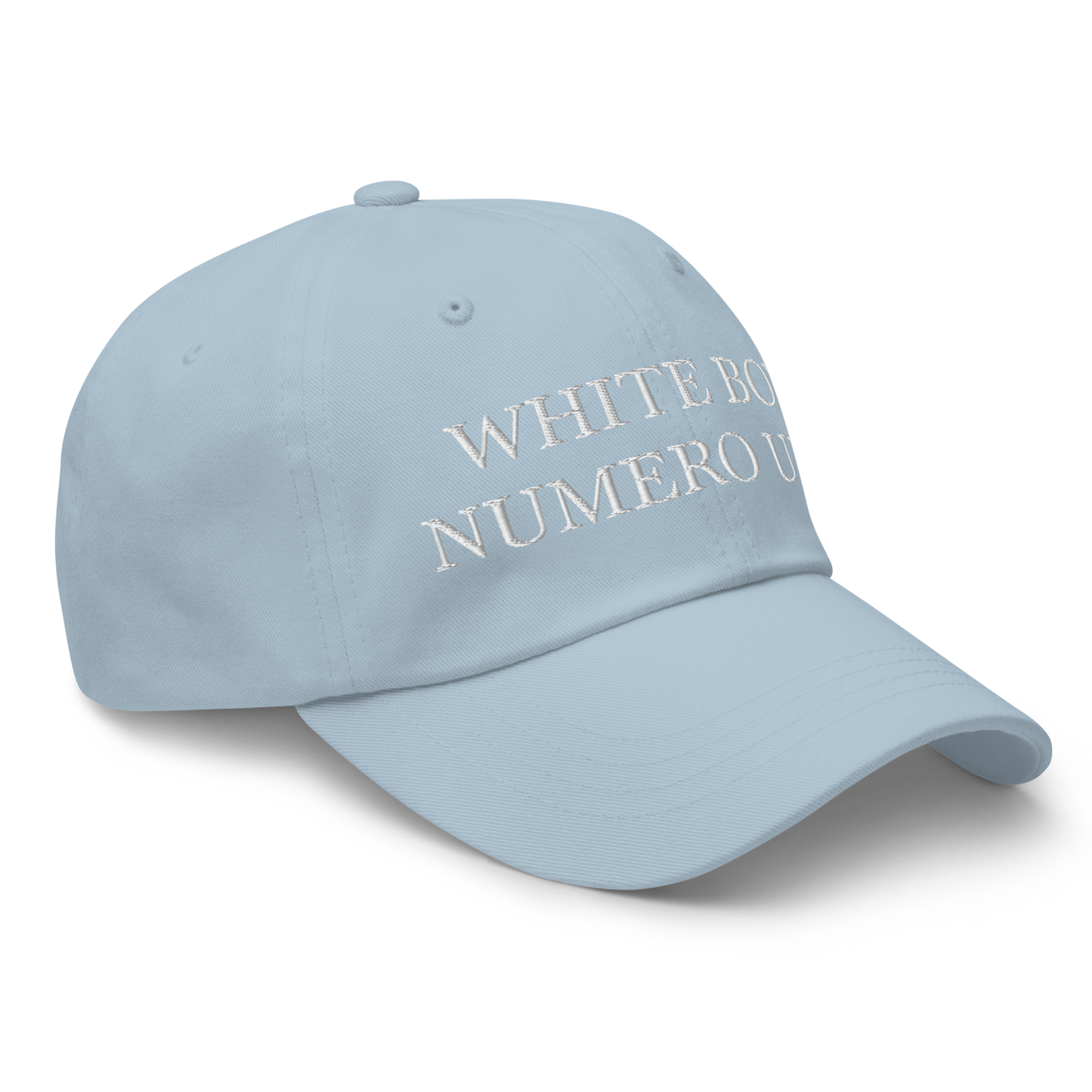WHITE BOY SUMMER - White Boy Of The Year - "White Boy Numero Uno" - White Embroidered Baseball Cap - Hat