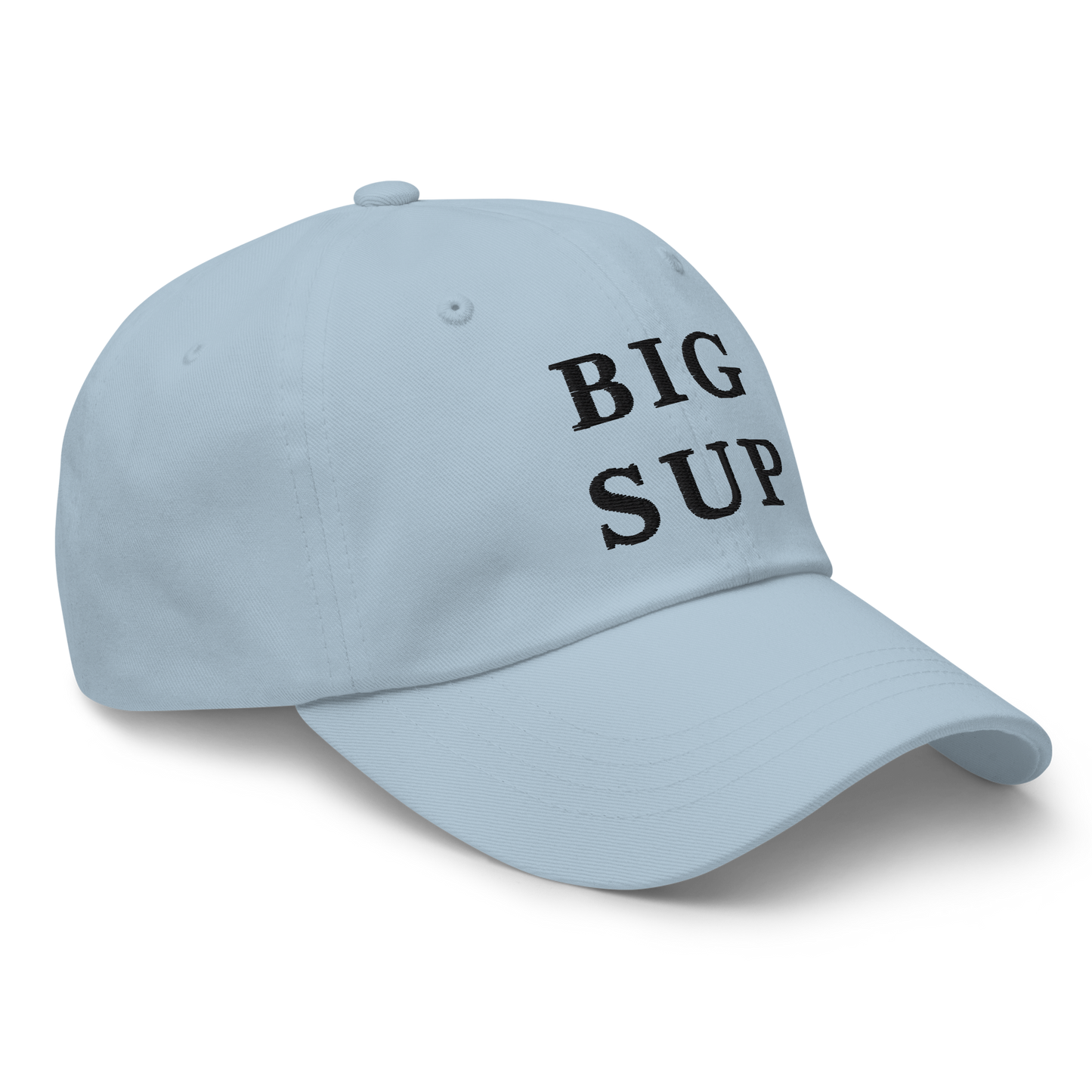 WHITE BOY SUMMER - Sup? - "Big Sup" - Black Embroidered Baseball Cap - Hat
