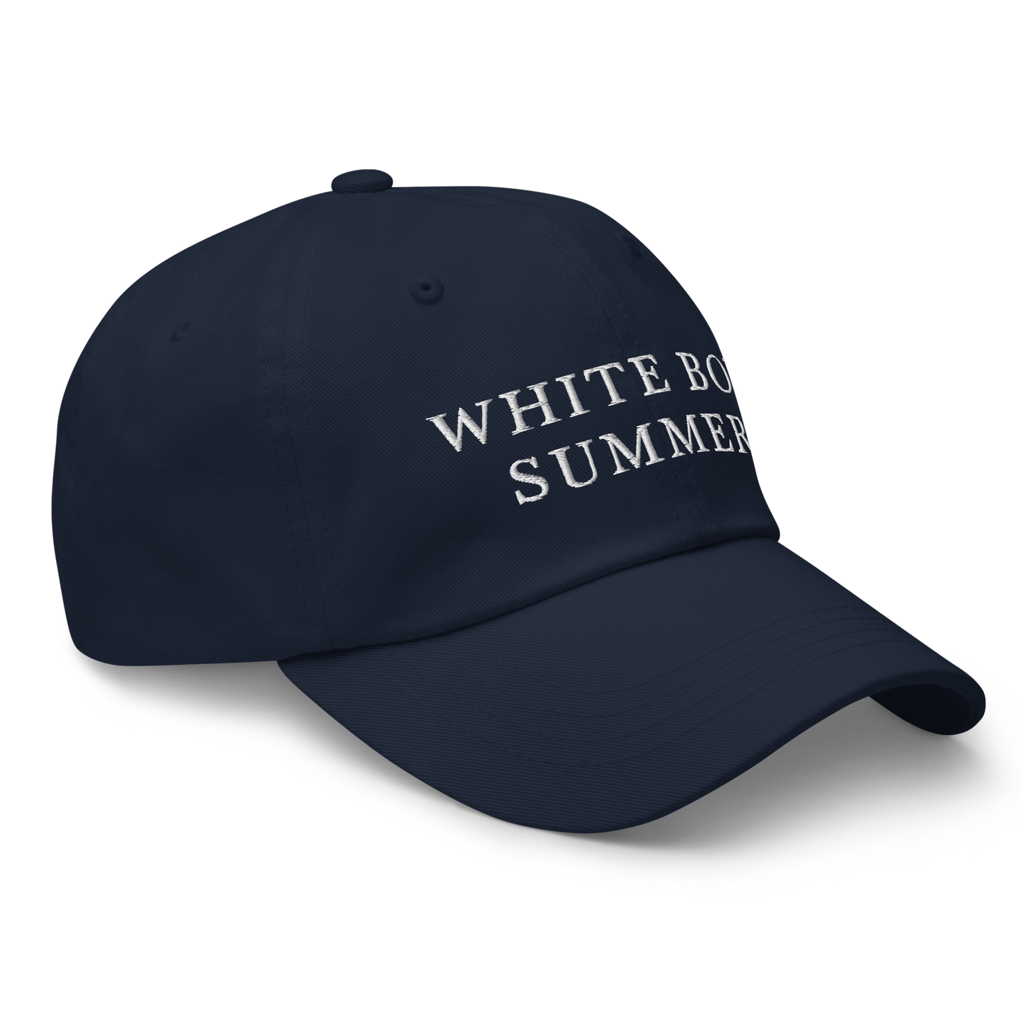 WHITE BOY SUMMER - Originals - "White Boy Summer" - White Embroidered Baseball Cap - Hat