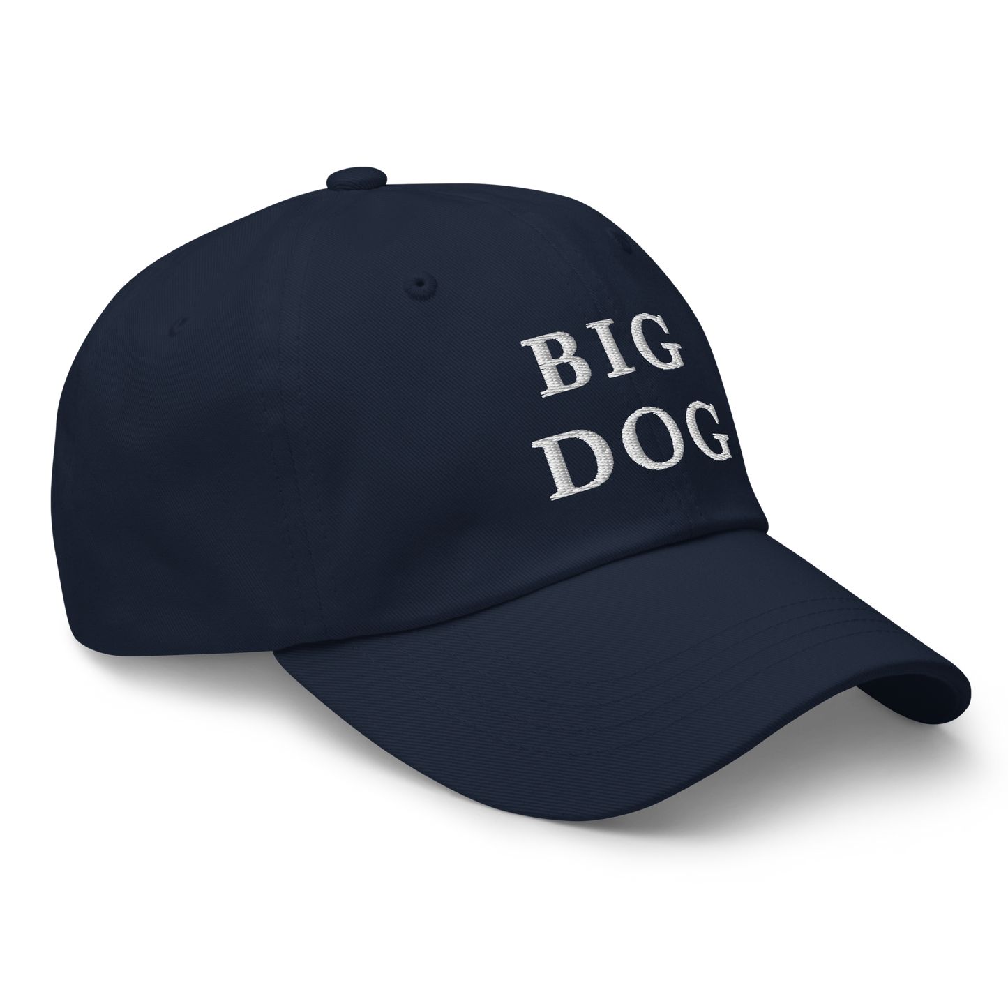 WHITE BOY SUMMER - Big Dog - "Big Dog" - White Embroidered Baseball Cap - Hat