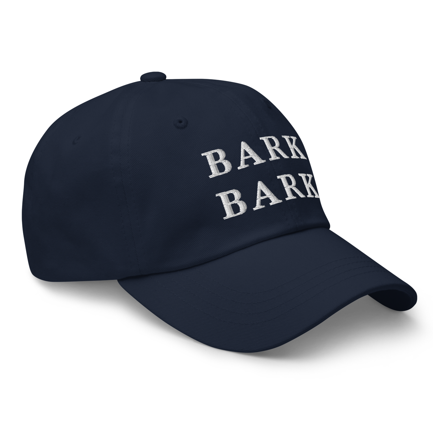 WHITE BOY SUMMER - Big Dog - "Bark Bark" - White Embroidered Baseball Cap - Hat