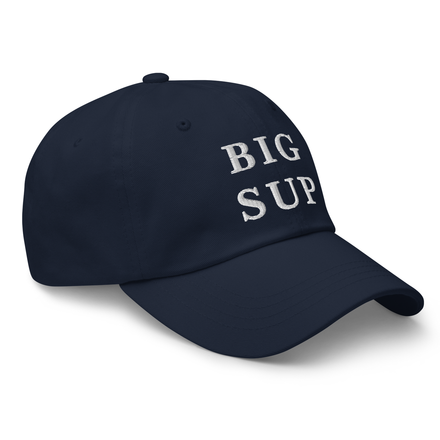 WHITE BOY SUMMER - Sup? - "Big Sup" - White Embroidered Baseball Cap - Hat