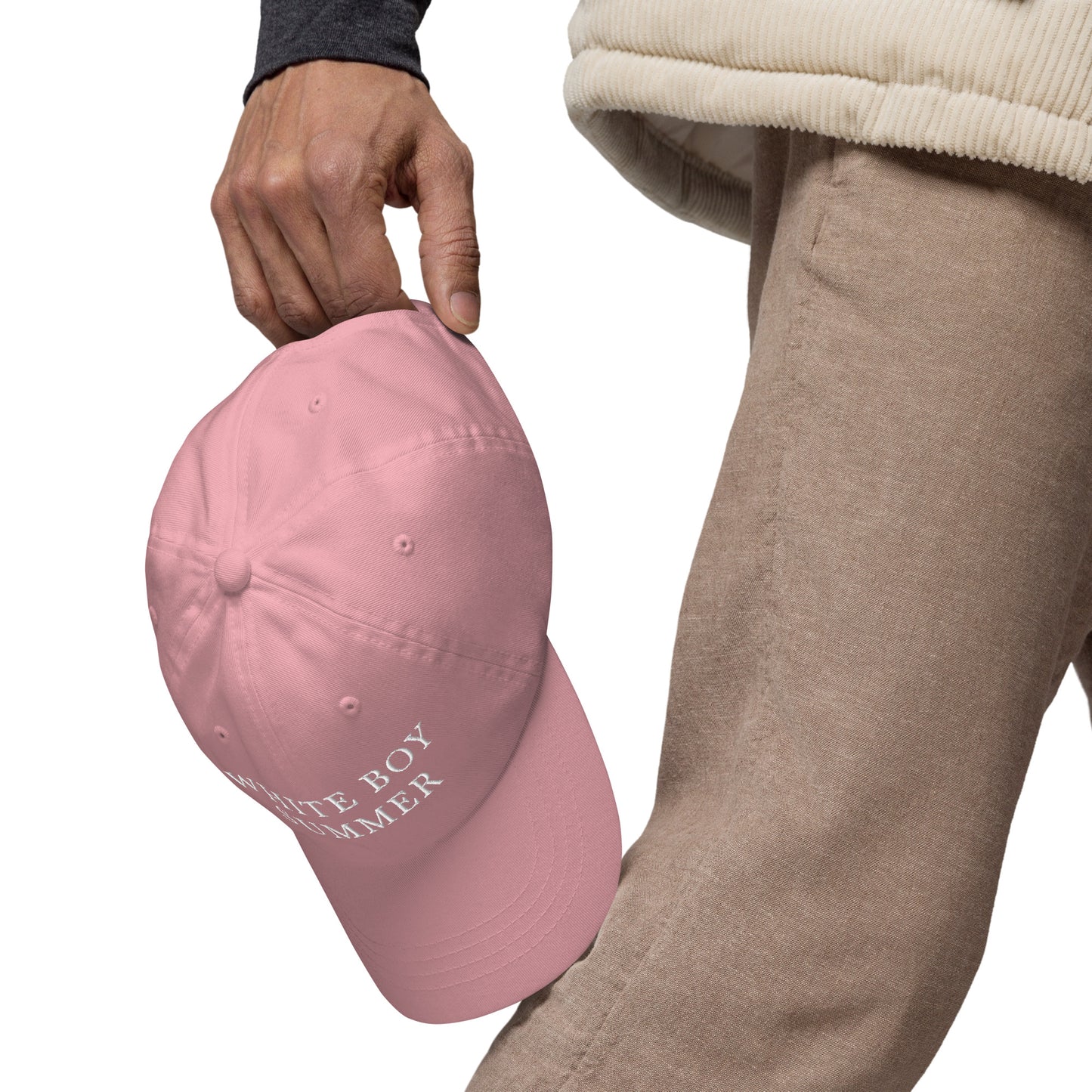 "White Boy Summer" Baseball Cap - Original Soft Pink