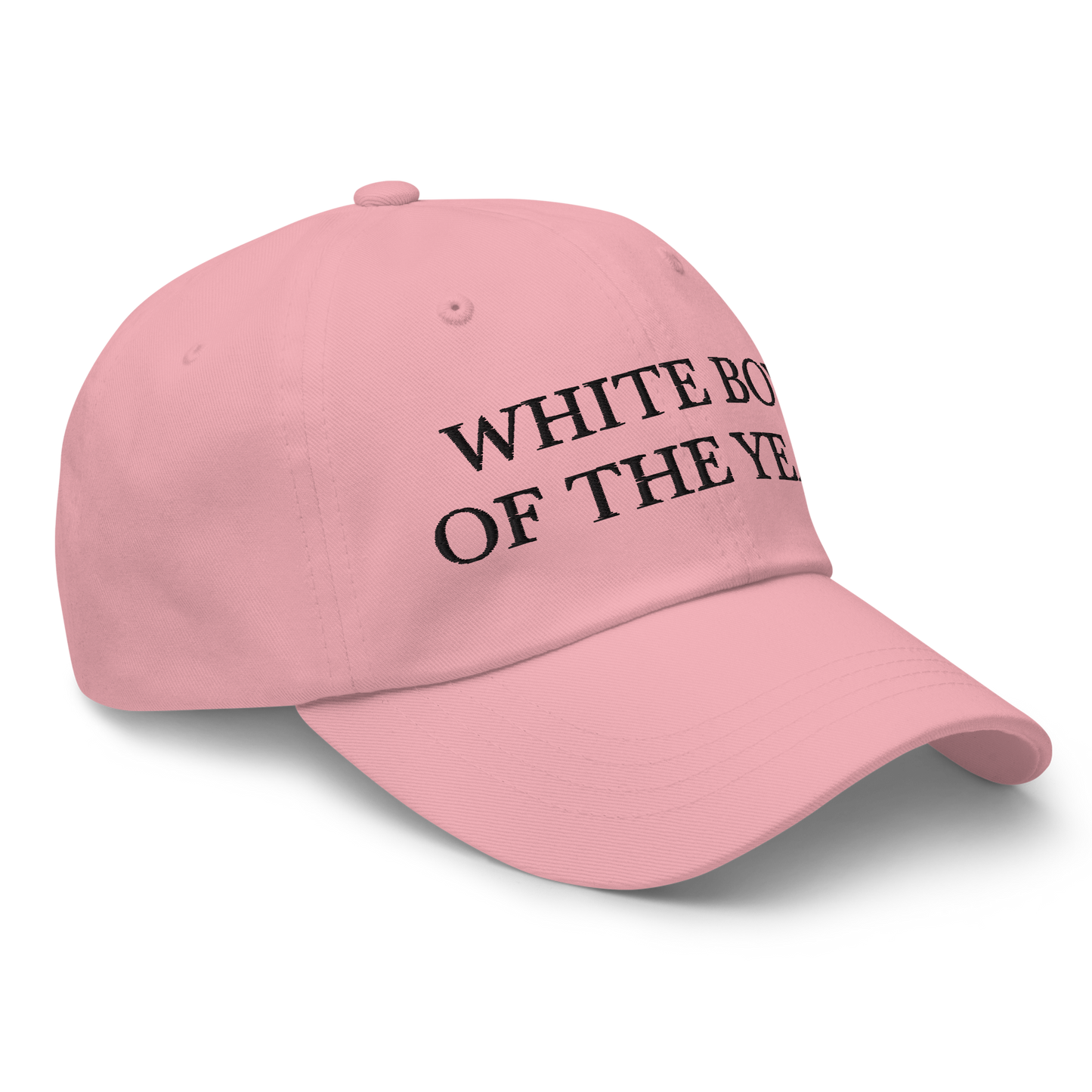 WHITE BOY SUMMER - White Boy Of The Year - "White Boy Of The Year" - Black Embroidered Baseball Cap - Hat
