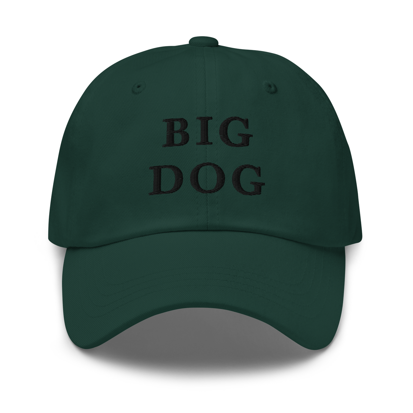WHITE BOY SUMMER - Big Dog - "Big Dog" - Black Embroidered Baseball Cap - Hat Spruce