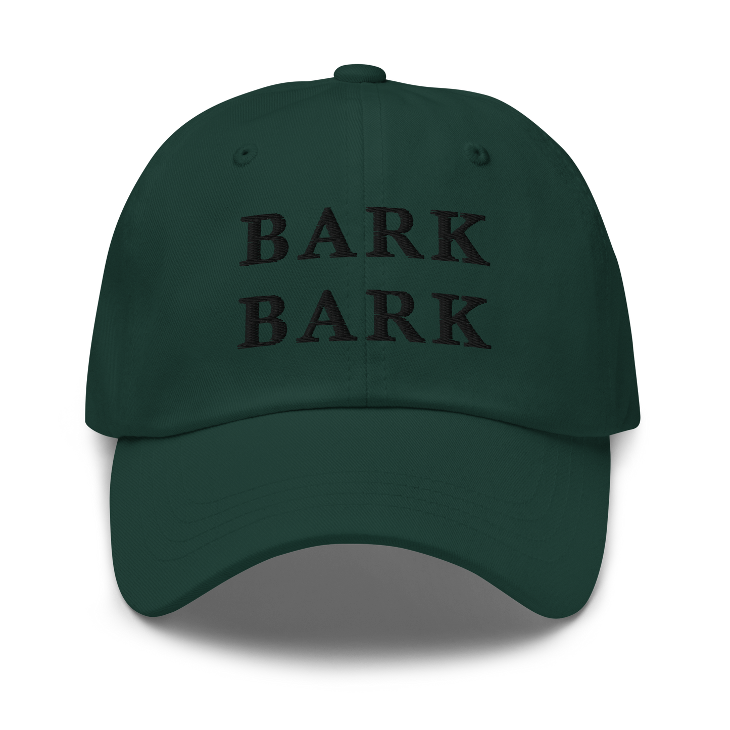 WHITE BOY SUMMER - Big Dog - "Bark Bark" - Black Embroidered Baseball Cap - Hat Spruce