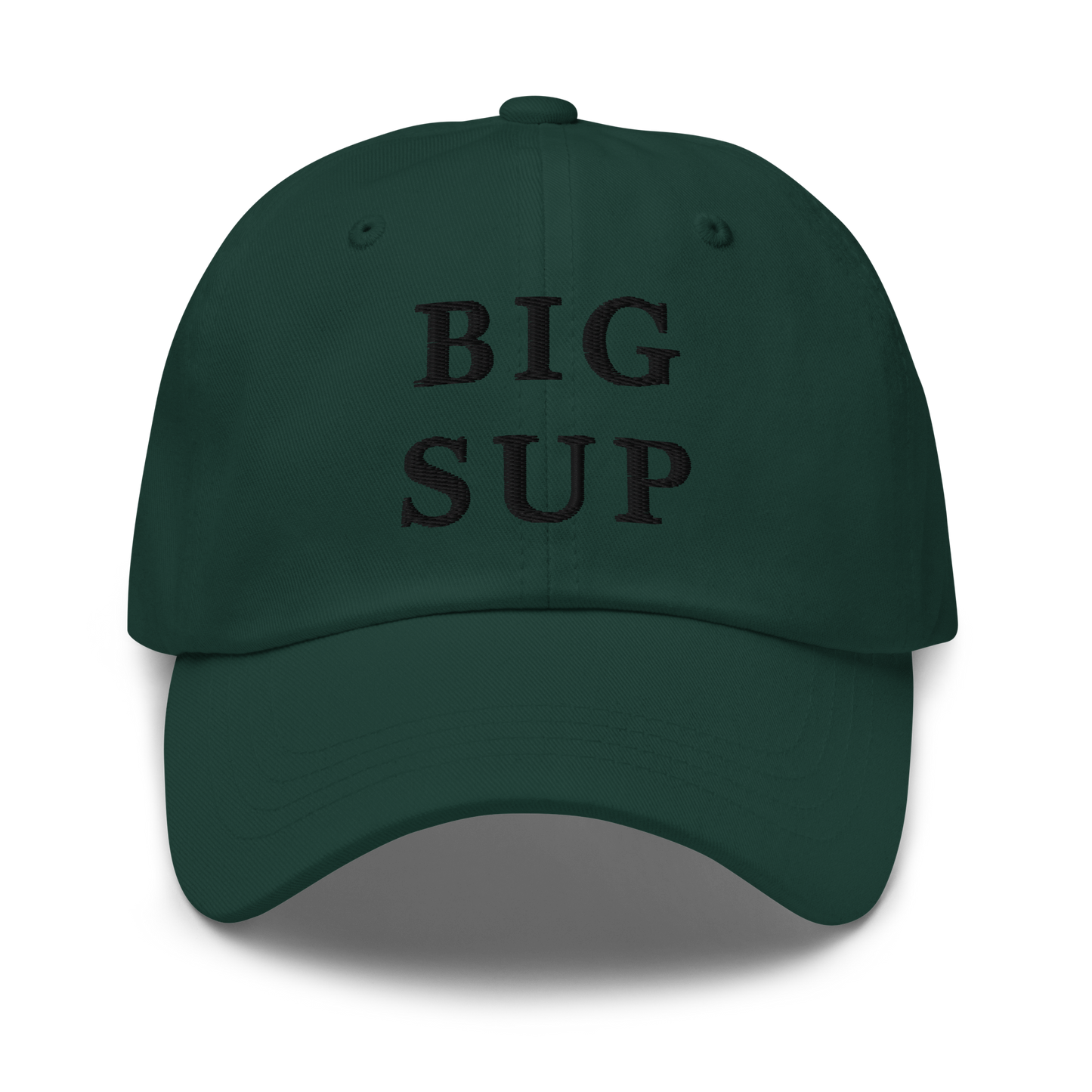 WHITE BOY SUMMER - Sup? - "Big Sup" - Black Embroidered Baseball Cap - Hat Spruce