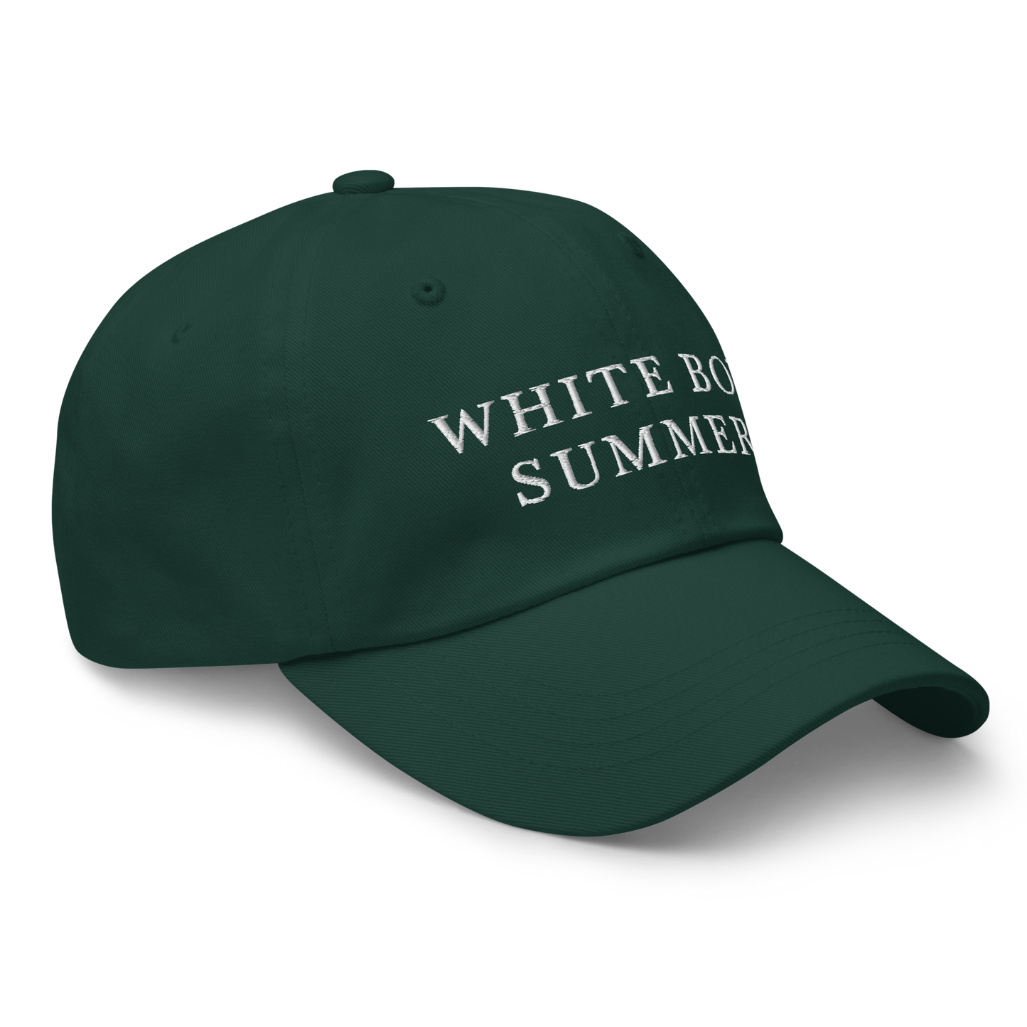 WHITE BOY SUMMER - Originals - "White Boy Summer" - White Embroidered Baseball Cap - Hat