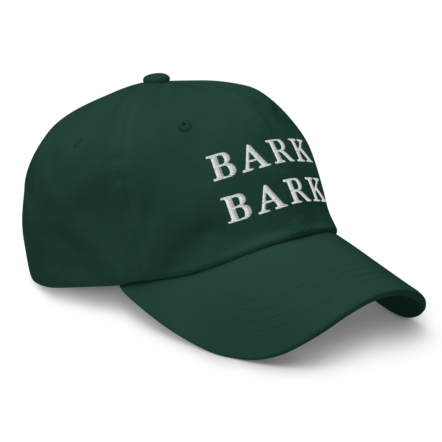 WHITE BOY SUMMER - Big Dog - "Bark Bark" - White Embroidered Baseball Cap - Hat