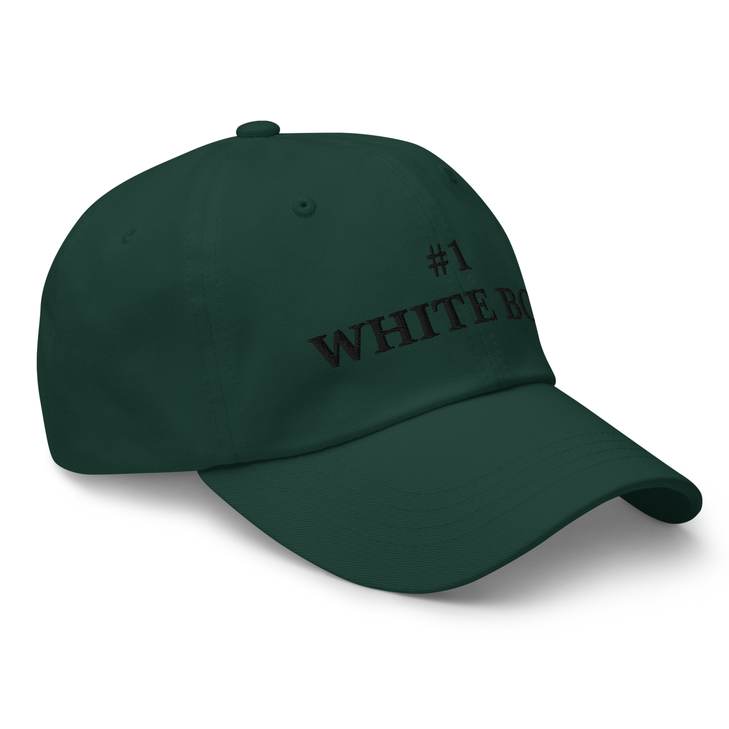 WHITE BOY SUMMER - White Boy Of The Year - "#1 White Boy" - Black Embroidered Baseball Cap - Hat