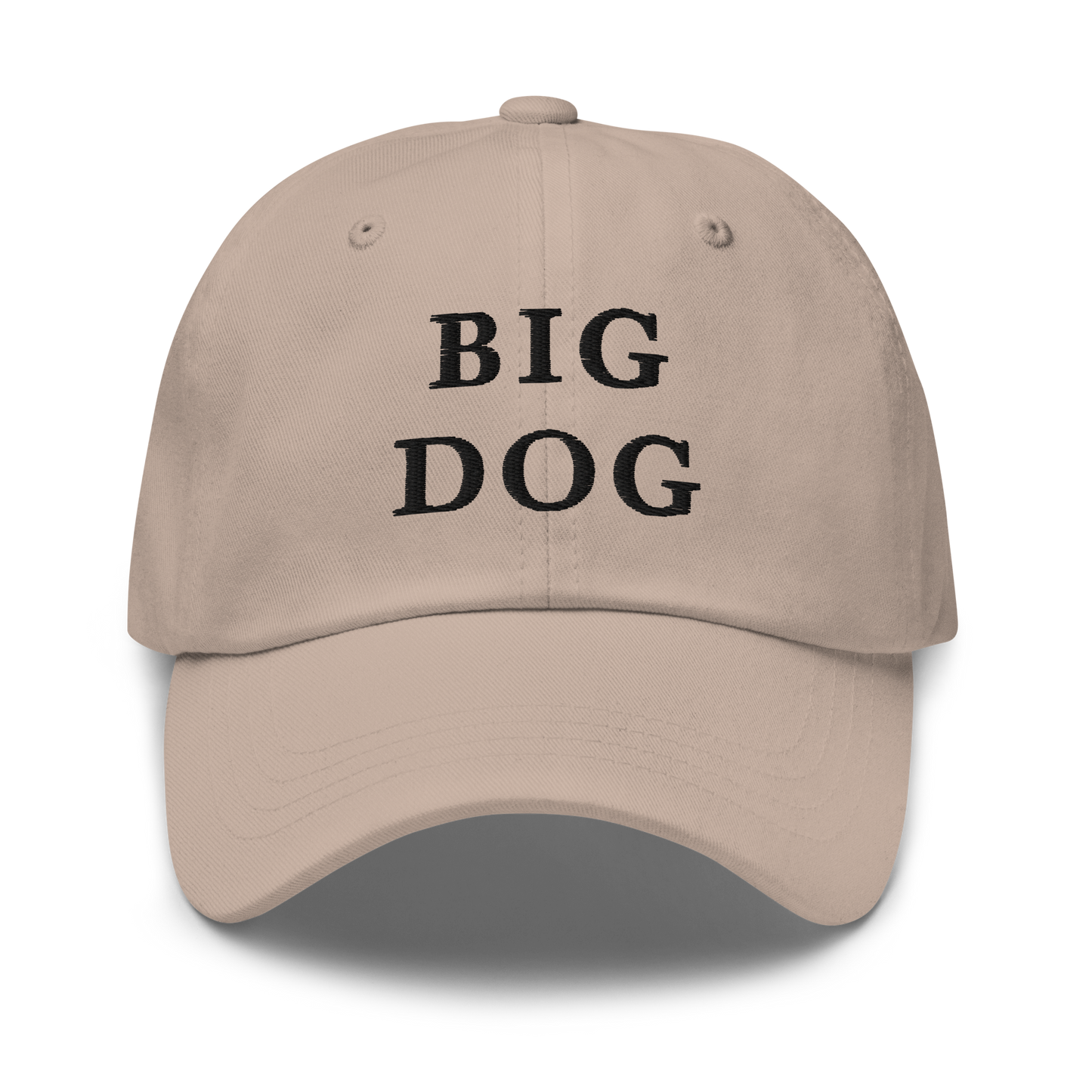 WHITE BOY SUMMER - Big Dog - "Big Dog" - Black Embroidered Baseball Cap - Hat Stone