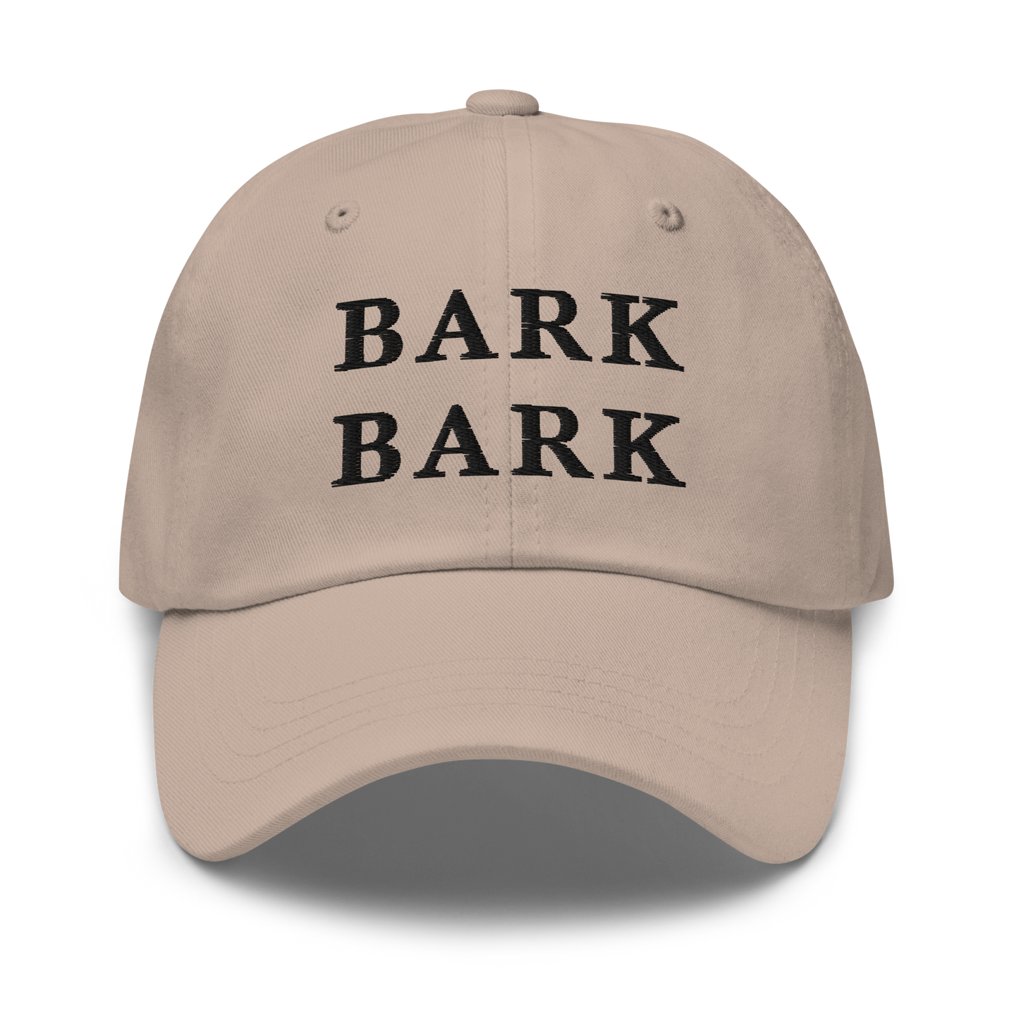 WHITE BOY SUMMER - Big Dog - "Bark Bark" - Black Embroidered Baseball Cap - Hat Stone