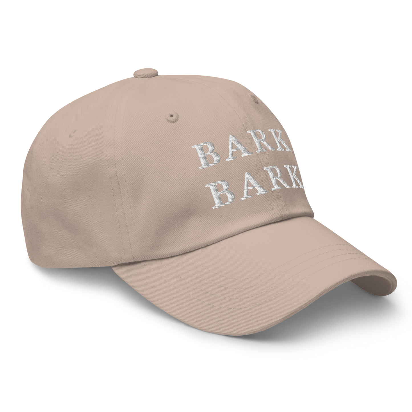 WHITE BOY SUMMER - Big Dog - "Bark Bark" - White Embroidered Baseball Cap - Hat