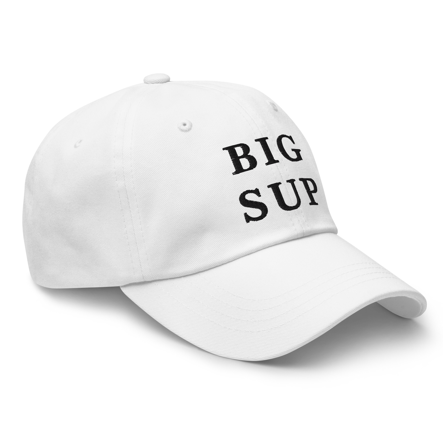 WHITE BOY SUMMER - Sup? - "Big Sup" - Black Embroidered Baseball Cap - Hat