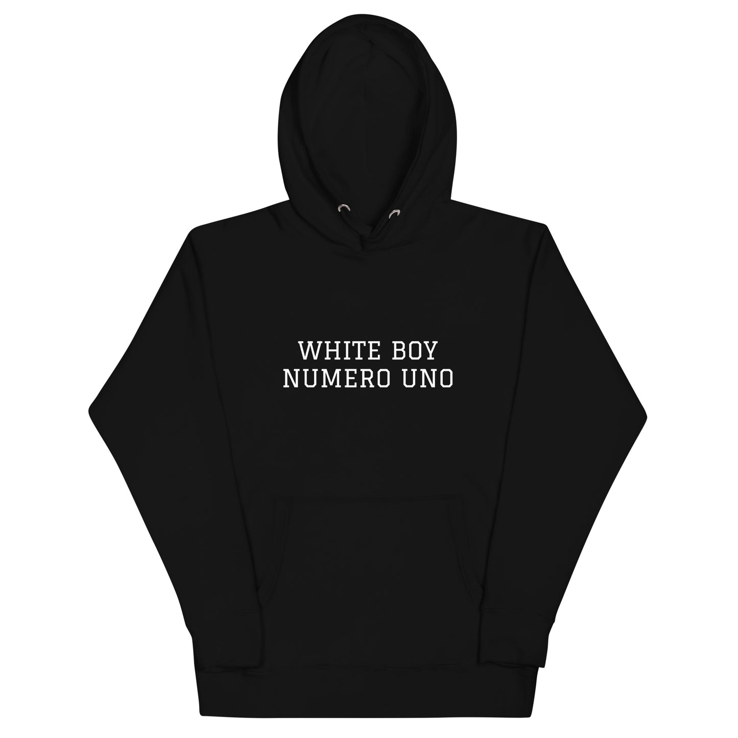 WHITE BOY SUMMER - White Boy Of The Year - "White Boy Numero Uno" - Classic Cotton Hoodie - Hoodie Black