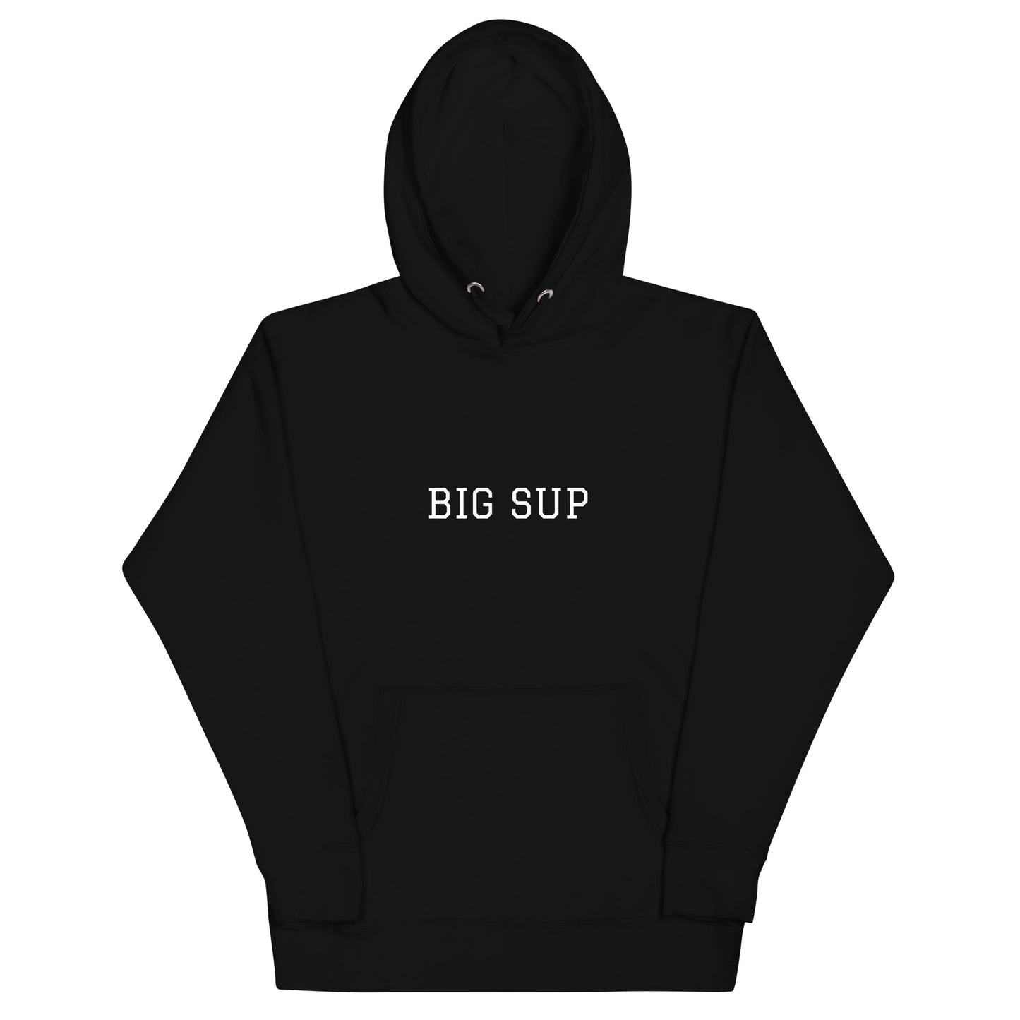 WHITE BOY SUMMER - Sup? - "Big Sup" - Classic Cotton Hoodie - Hoodie Black