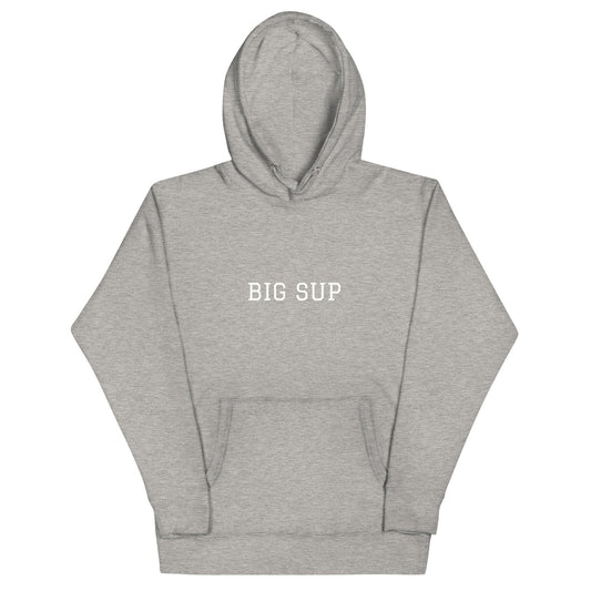 WHITE BOY SUMMER - Sup? - "Big Sup" - Classic Cotton Hoodie - Hoodie Carbon Grey
