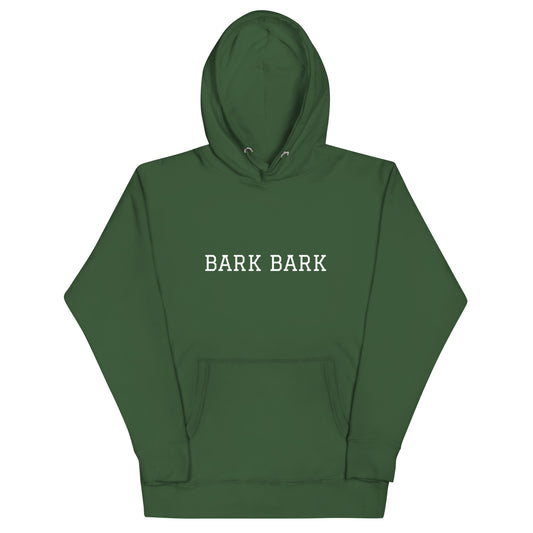 WHITE BOY SUMMER - Big Dog - "Bark Bark" - Classic Cotton Hoodie - Hoodie Forest Green