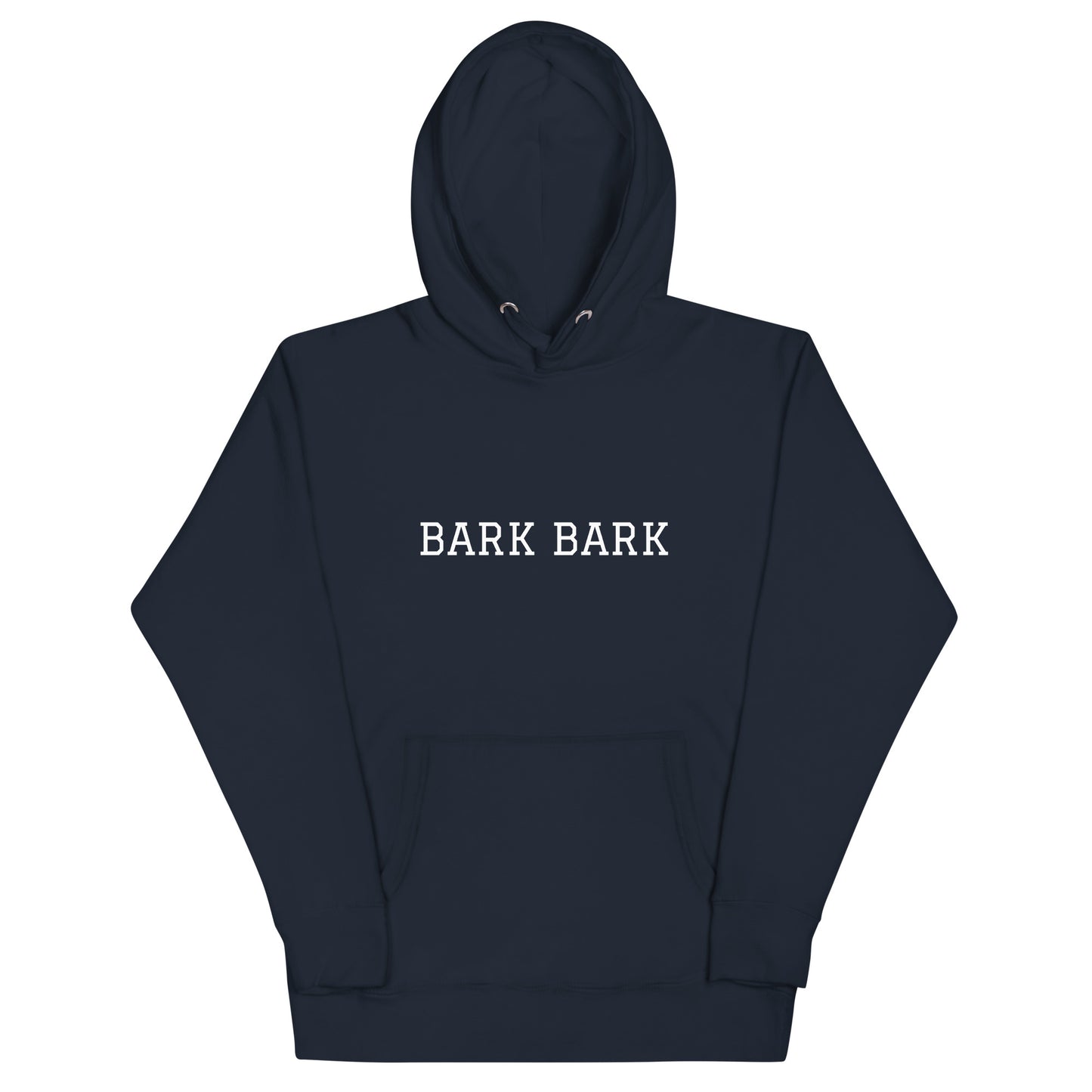 WHITE BOY SUMMER - Big Dog - "Bark Bark" - Classic Cotton Hoodie - Hoodie Navy Blazer