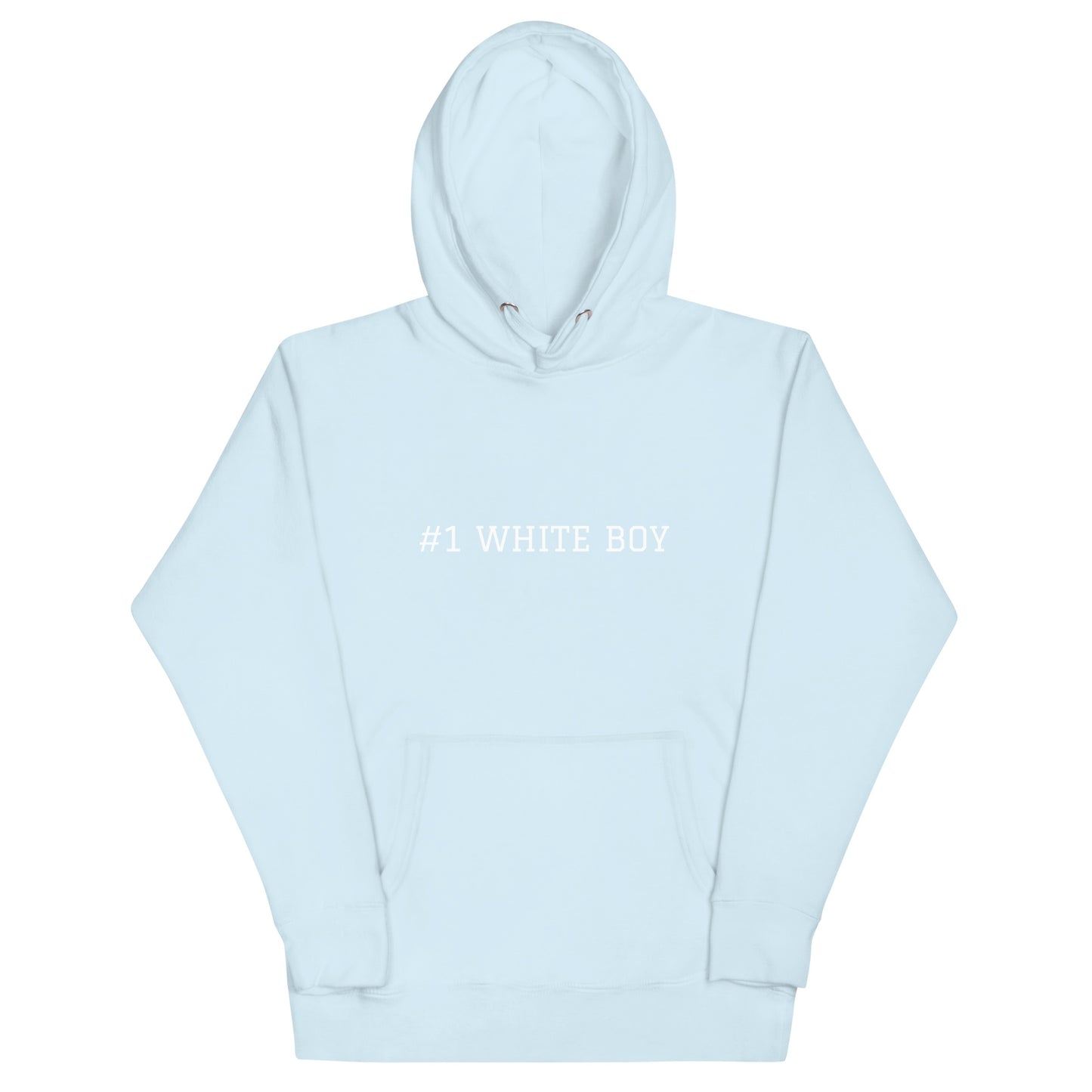 WHITE BOY SUMMER - White Boy Of The Year - "#1 White Boy" - Classic Cotton Hoodie - Hoodie Sky Blue