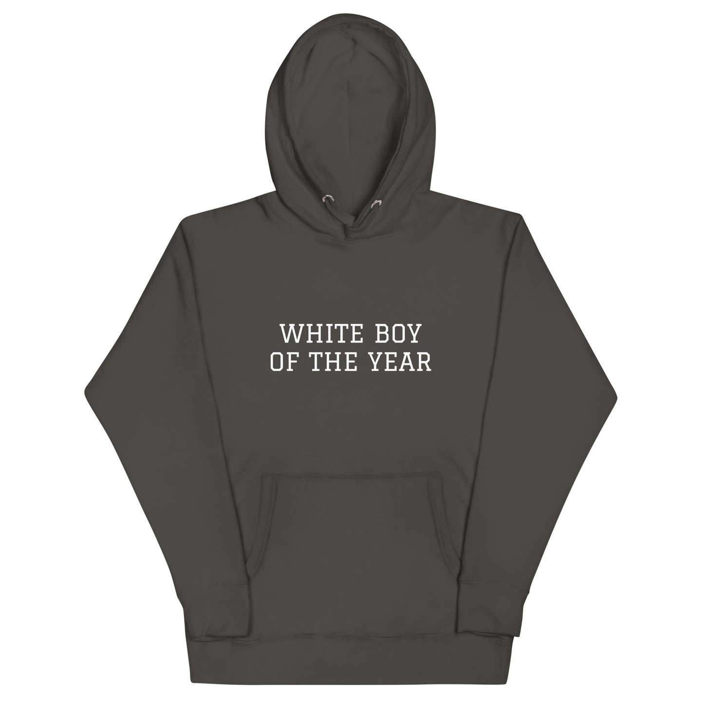 WHITE BOY SUMMER - White Boy Of The Year - "White Boy Of The Year" - Classic Cotton Hoodie - Hoodie Vintage Black