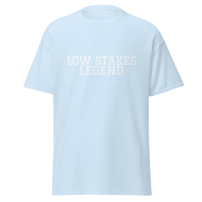 LOW STAKES LEGEND Light Blue front mockup
