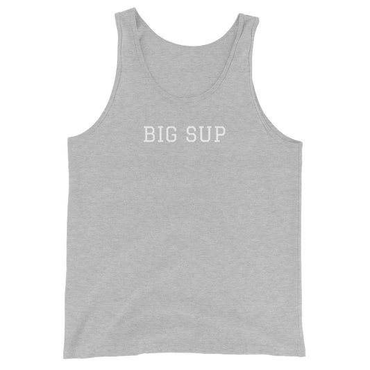 WHITE BOY SUMMER - Sup? - "Big Sup" - Classic Cotton Tank Top - Tank Top Athletic Heather