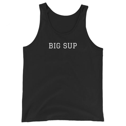 WHITE BOY SUMMER - Sup? - "Big Sup" - Classic Cotton Tank Top - Tank Top Black