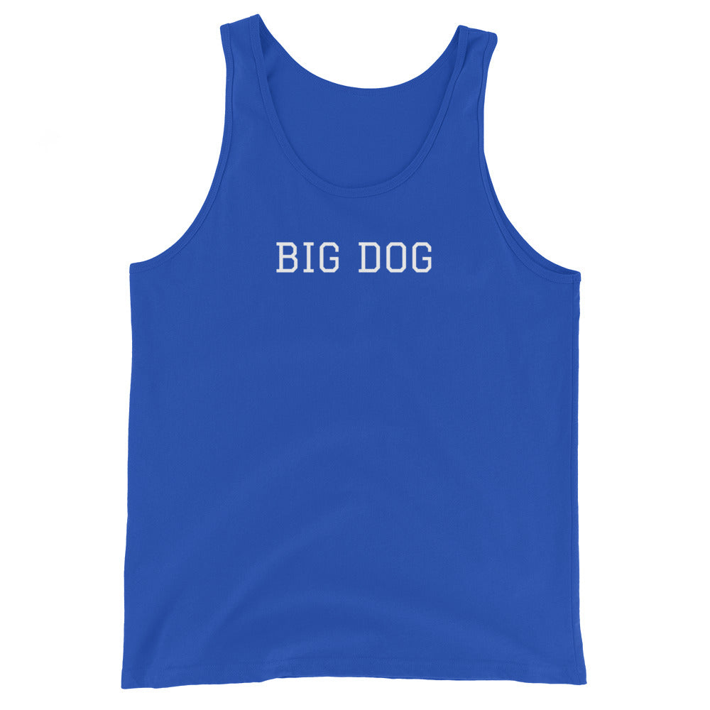 WHITE BOY SUMMER - Big Dog - "Big Dog" - Classic Cotton Tank Top - Tank Top True Royal
