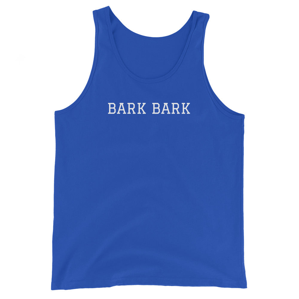 WHITE BOY SUMMER - Big Dog - "Bark Bark" - Classic Cotton Tank Top - Tank Top True Royal